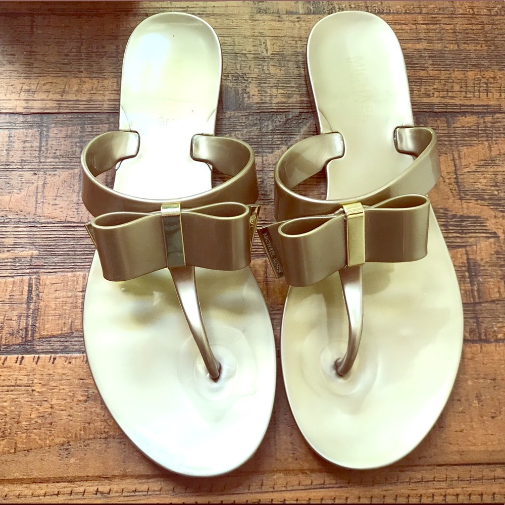 Michael Kors bow jelly sandals size 7 1/2